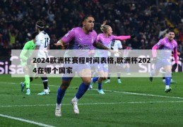 2024欧洲杯赛程时间表格,欧洲杯2024在哪个国家